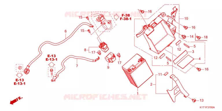 ACCU  Honda MOTO 250 CRF 2023  CRF250LRDP