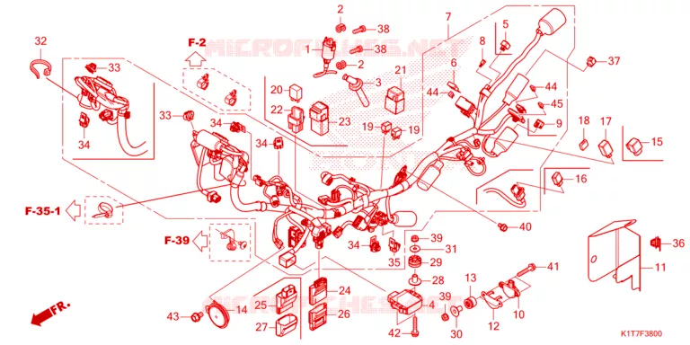 BEDRADINGSBUNDEL (CRF250L/LA,CRF300L/LA) Honda MOTO 300 CRF 2024  CRF300LAP
