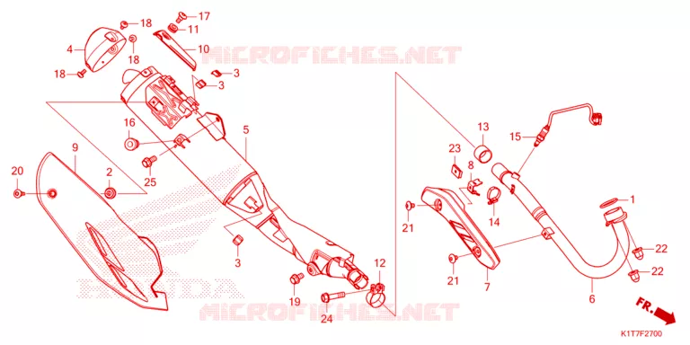 UITLAATDEMPER  Honda MOTO 300 CRF 2024  CRF300LAP