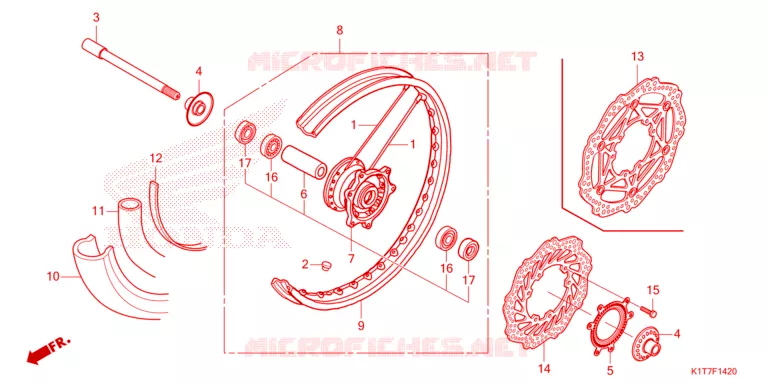 VOOR WIEL Honda MOTO 300 CRF 2023  CRF300LAP