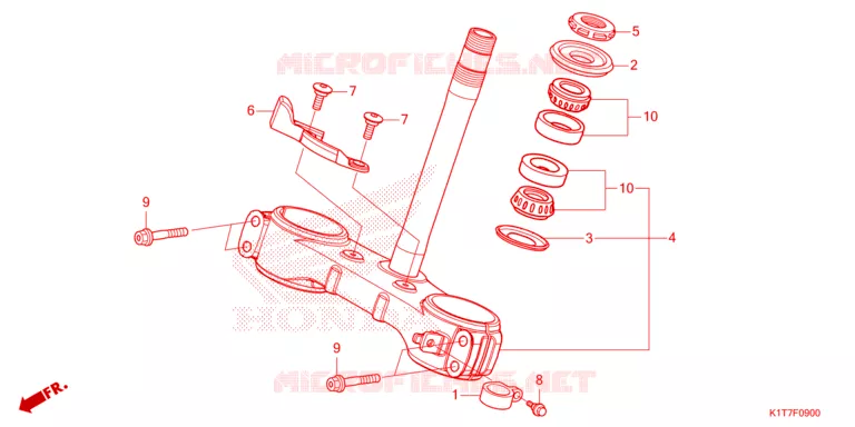 VOOR VORK/STURING STANG Honda MOTO 300 CRF 2023  CRF300LRAP