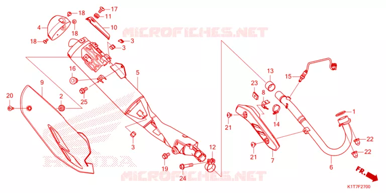 UITLAATDEMPER  Honda MOTO 300 CRF 2023  CRF300LRAP