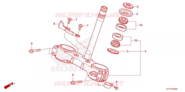 VOOR VORK/STURING STANG Honda MOTO 300 CRF 2023  CRF300LRAP