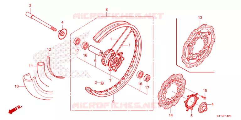 VOOR WIEL Honda MOTO 300 CRF 2023  CRF300LRAP