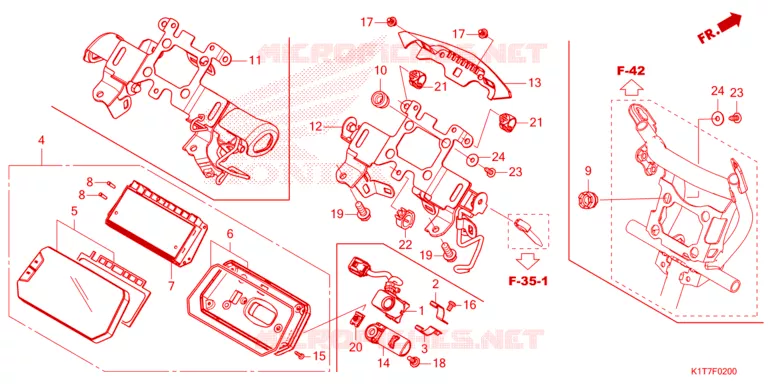 METER(1) Honda MOTO 300 CRF 2023  CRF300LRAP