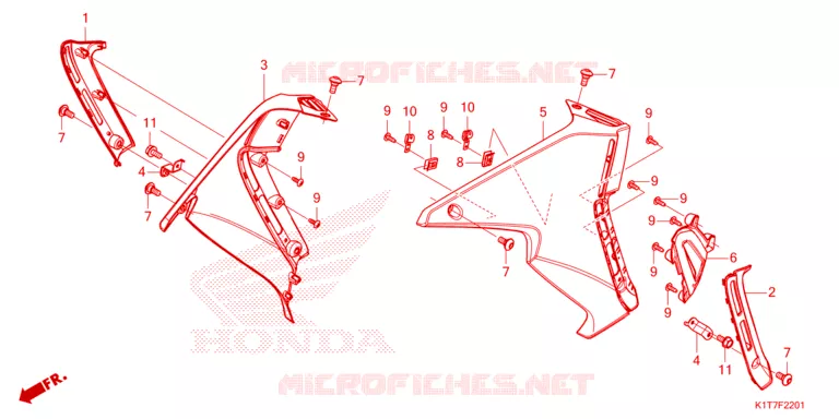 DEKBAND (CRF250LR/LRA,CRF300LR/LRA) Honda MOTO 300 CRF 2024  CRF300LRP