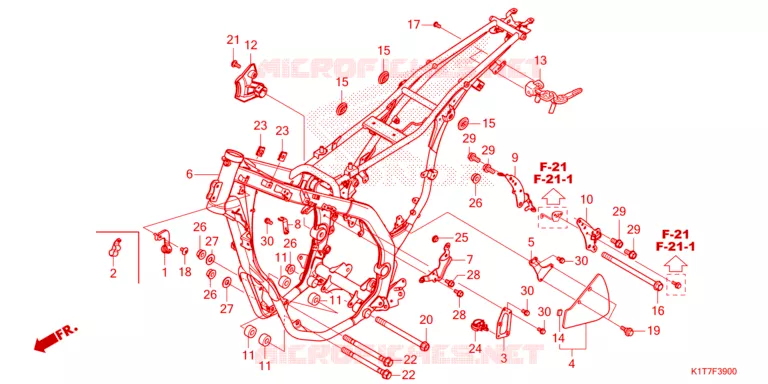 FRAME CHASSIS Honda MOTO 300 CRF 2024  CRF300LRP