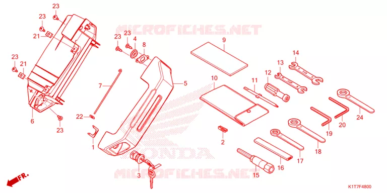 GEREEDSCHAP/GEREEDSCHAP BOX Honda MOTO 300 CRF 2024  CRF300LRP