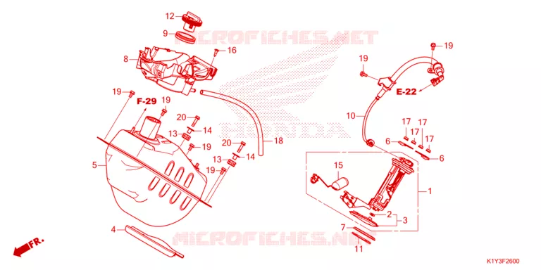 BRANDSTOF TANK  Honda SCOOTER 125 PCX 2024  WW125AP