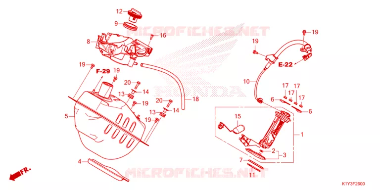 BRANDSTOF TANK  Honda SCOOTER 125 PCX 2024  WW125AP