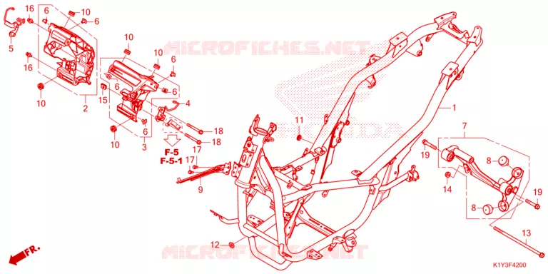 FRAME CHASSIS Honda SCOOTER 125 PCX 2023  WW125AP