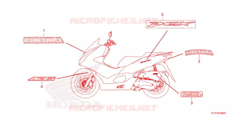 MERK/EMBLEEM Honda SCOOTER 125 PCX 2024  WW125AP