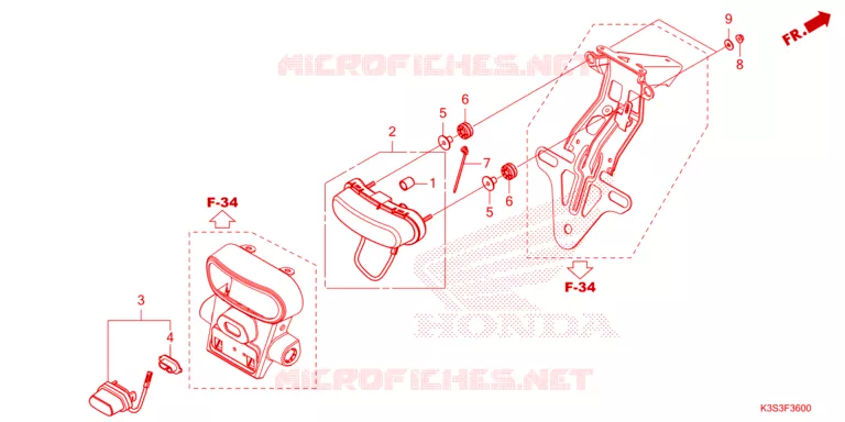 ACHTERLICHT/KENTEKEN LICHT Honda MOTO 250 CL 2024  CL250AP