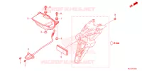 ACHTERLICHT/KENTEKEN LICHT voor Honda XL 750 TRANSALP -2ED- 2023