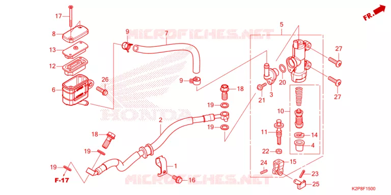 ACHTER REM HOOFD CILINDER Honda MOTO 150 RS 2023  FS150FAP_MA