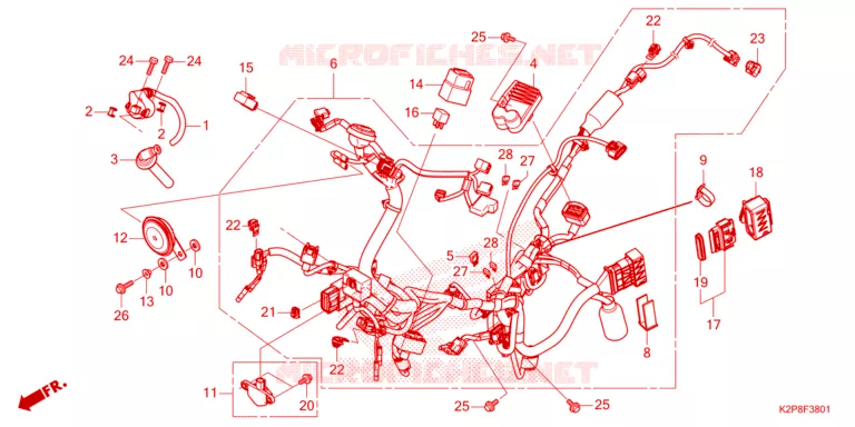 BEDRADINGSBUNDEL (FS150FAP) Honda MOTO 150 RS 2023  FS150FAP_MA
