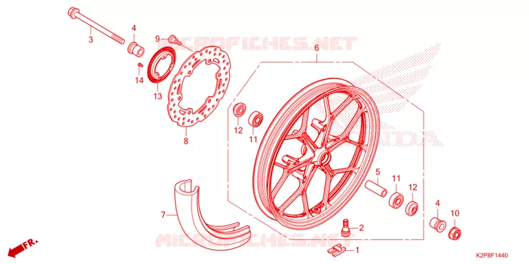 VOOR WIEL Honda MOTO 150 RS 2024  FS150FAP_MA