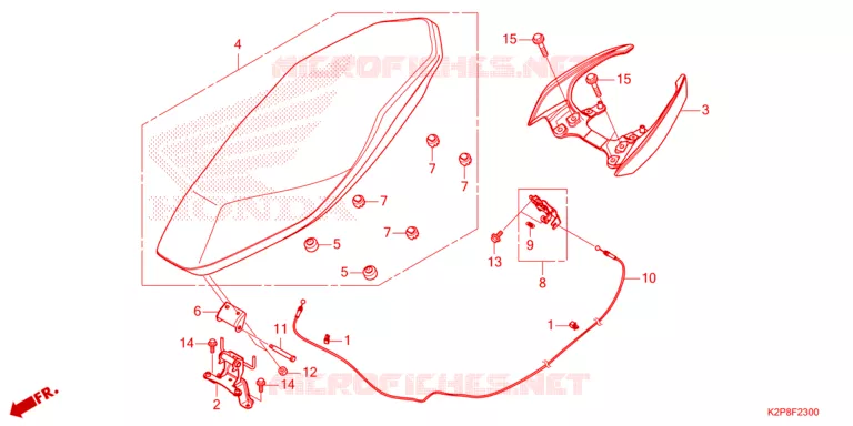 ZITTING/ZITTING KAP Honda MOTO 150 RS 2023  FS150FAP_MA