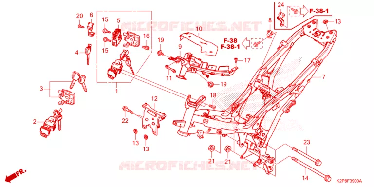 FRAME CHASSIS Honda MOTO 150 RS 2024  FS150FAP_MA