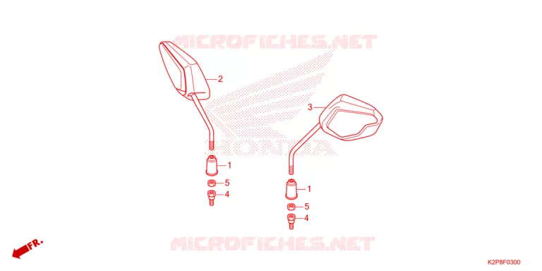 TRUNK LIGHT/MIRROR Honda MOTO 150 RS 2024  FS150FAP_MA