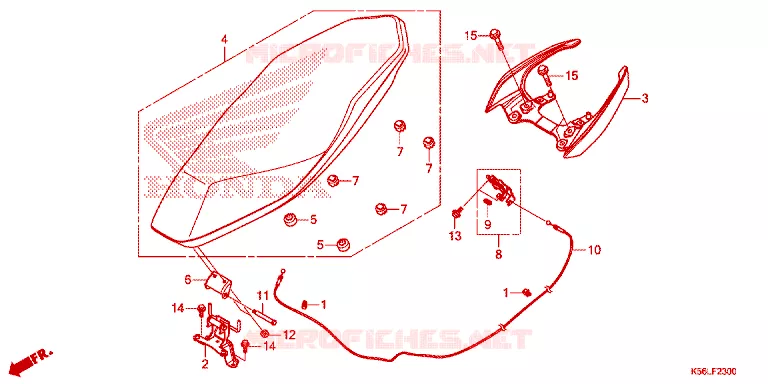 ZITTING/ZITTING KAP Honda SCOOTER 150 WINNER 2020  FS150FAL_V