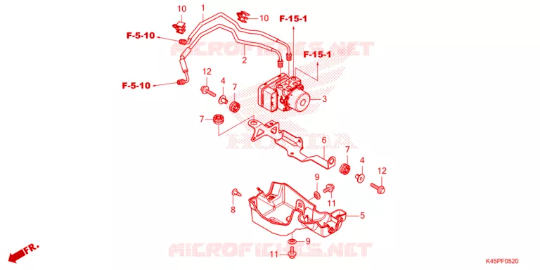 VOORREM HOOFDCILINDER/ABS MODULATOR Honda MOTO 150 CBR 2023  CBR150RAP_PH