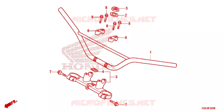 HENDEL PIJP/BOVENSTE BRUG Honda MOTO 150 CRF 2011  CRF150RB9