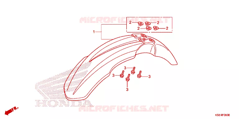 VOOR STROOMLIJNKAP/OPSTAP VLOER Honda MOTO 150 CRF 2012  CRF150RBC