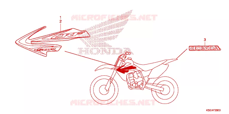 MERK(1) Honda MOTO 150 CRF 2014  CRF150RBE