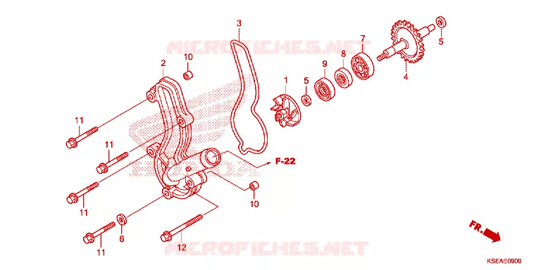 WATERPOMP Honda MOTO 150 CRF 2015  CRF150RBF