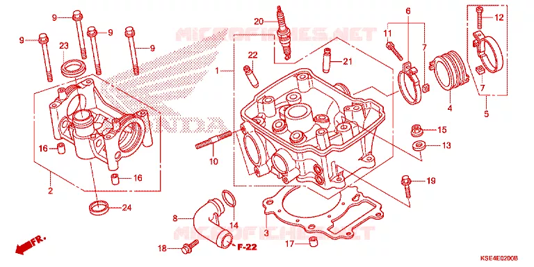 CILINDER/CILINDERKOP Honda MOTO 150 CRF 2012  CRF150RC