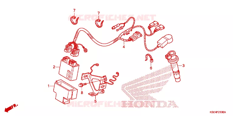 BEDRADINGSBUNDEL/ ONTSTEKINGSSPOEL Honda MOTO 150 CRF 2012  CRF150RC