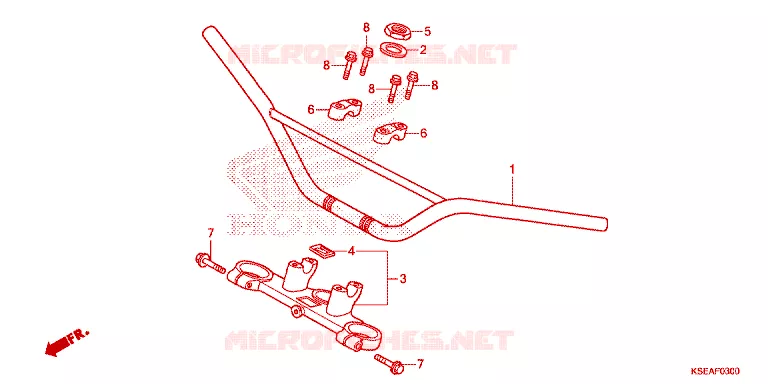 HENDEL PIJP/BOVENSTE BRUG Honda MOTO 150 CRF 2013  CRF150RD