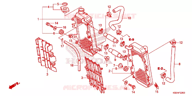 RADIATOR Honda MOTO 150 CRF 2013  CRF150RD