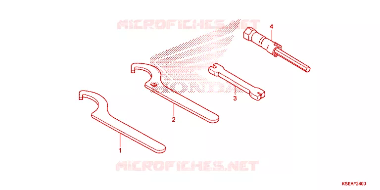 GEREEDSCHAP Honda MOTO 150 CRF 2015  CRF150RF