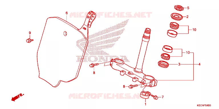 VOOR VORK/STURING STANG Honda MOTO 150 CRF 2016  CRF150RG