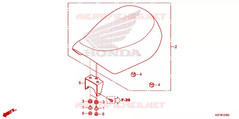 ZITTING/ZITTING KAP Honda MOTO 125 MONKEY 2020  Z125MAL