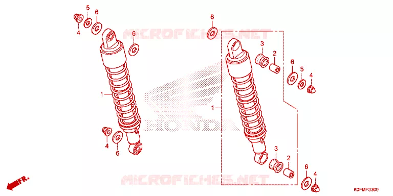 ACHTER KUSSEN Honda MOTO 125 MONKEY 2020  Z125ML