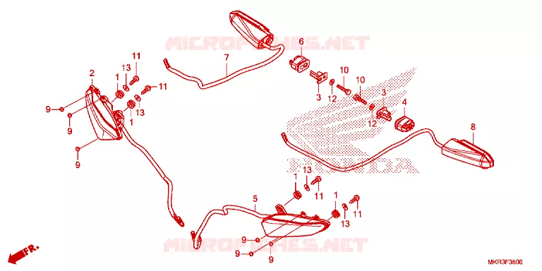 KNIPPERLICHT Honda MOTO 1000 CBR 2023  CBR1000SPP