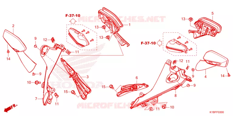 TRUNK LIGHT/MIRROR Honda SCOOTER 350 FORZA 2023  NSS350AP