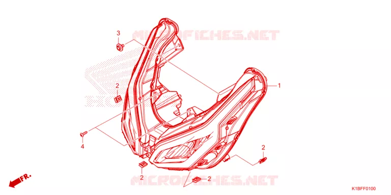 KOPLAMP Honda SCOOTER 350 FORZA 2023  NSS350AP