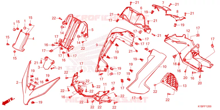 VOORKAP Honda SCOOTER 350 FORZA 2023  NSS350AP