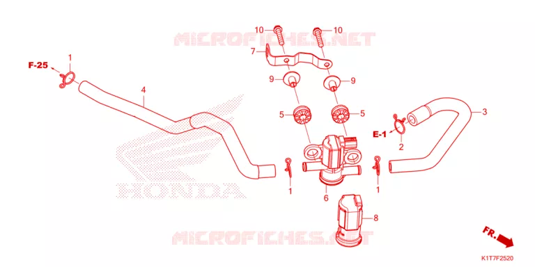 LUCHTINJECTIE SOLENOIDEKLEP Honda MOTO 250 CRF 2024  CRF250LP