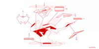 EMBLEEM/STREEP voor Honda CBR 600 RR ABS 2023
