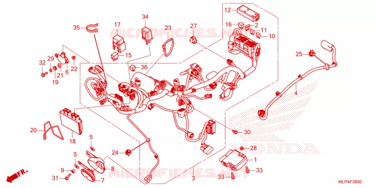 BEDRADINGSBUNDEL Honda MOTO 500 CL 2023  CL500AP