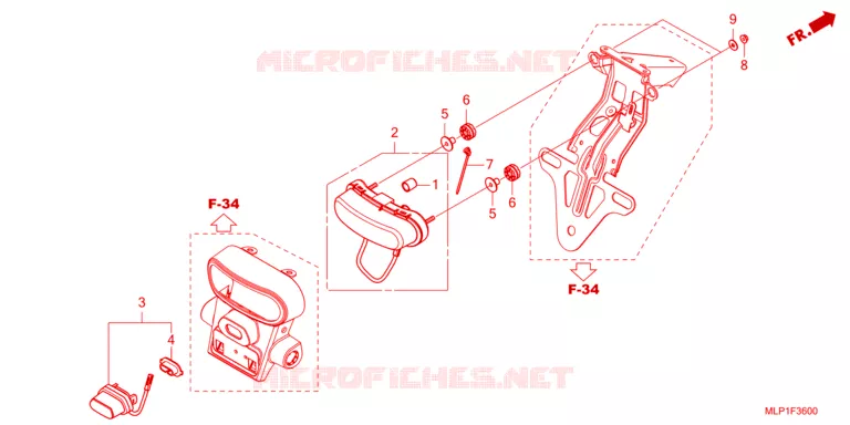 ACHTERLICHT/KENTEKEN LICHT Honda MOTO 500 CL 2024  CL500AP