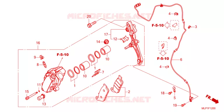 REMKLAUW VOOR Honda MOTO 500 CL 2023  CL500AP