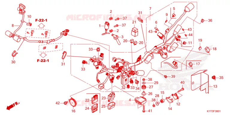 BEDRADINGSBUNDEL Honda MOTO 250 CRF 2022  CRF250LRAM