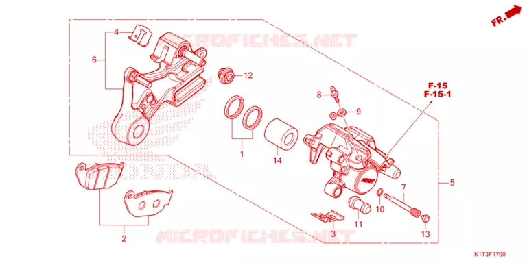 REMKLAUW ACHTER Honda MOTO 250 CRF 2021  CRF250LRAM
