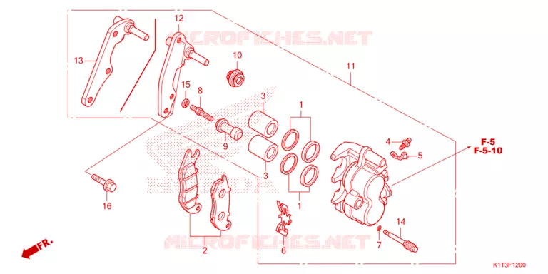 REMKLAUW VOOR Honda MOTO 250 CRF 2022  CRF250LRAM